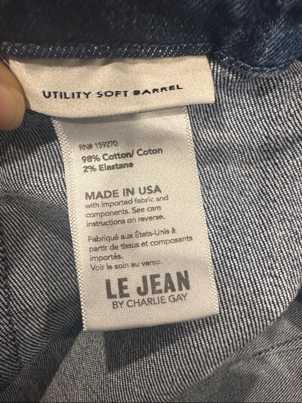 Le Jeans utility soft Barrel Jeans size 24 - Picture 9 of 12